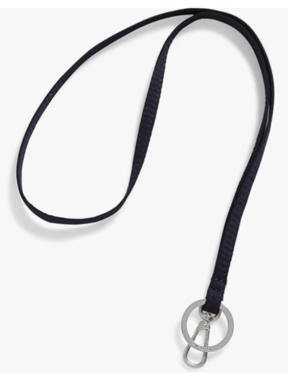 💐 Vera Bradley Performance Twill Lanyard Keyring Navy